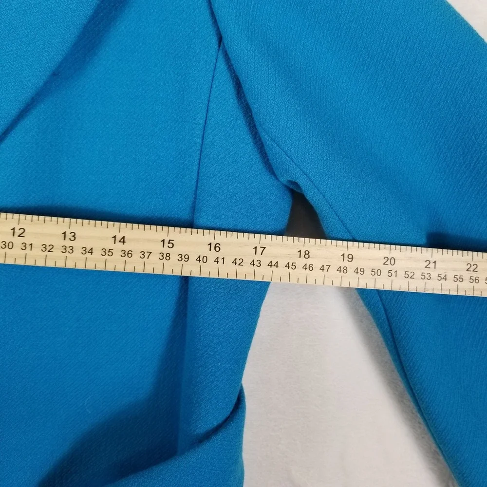 J.Crew Double Cloth Wool Belted Coat Blue‎ Italian Fabric Women Size 8